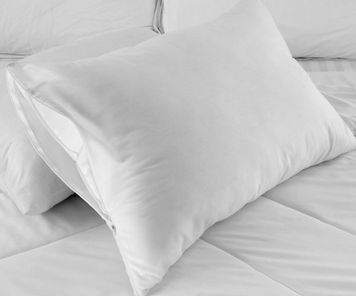 100% Polyester Zippered Waterproof Microfiber Pillow Protector