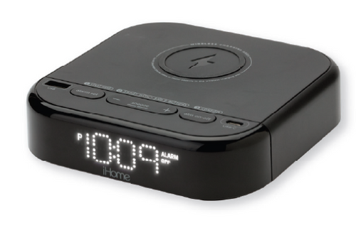 iHome Pre-set Clock with Qi Wireless Charging
