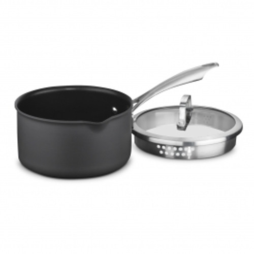 Cuisinart®  2 Quart Pour Saucepan w/ Cover, Black