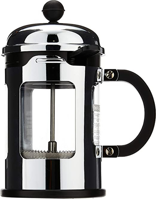 Bodum Chambord French Press 4-Cup, Shiny Stainless Steel