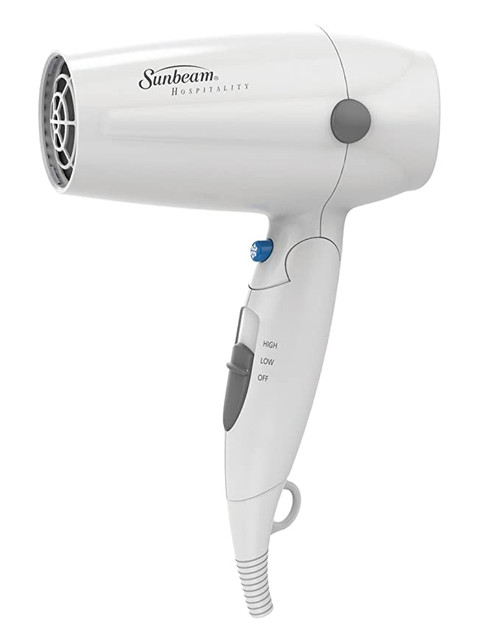 Sunbeam Hair Dryer 1875W Compact Folding Handle, White