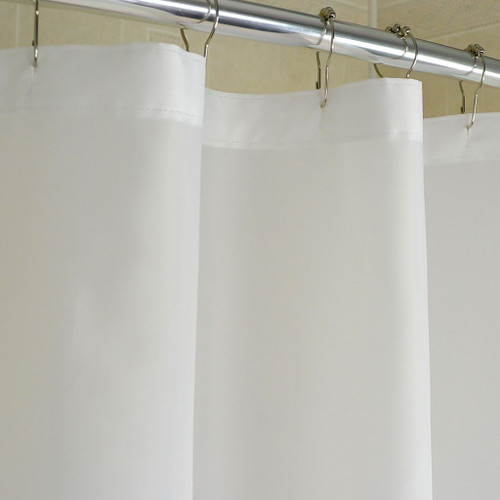 Nylon Standard Shower Curtain, White