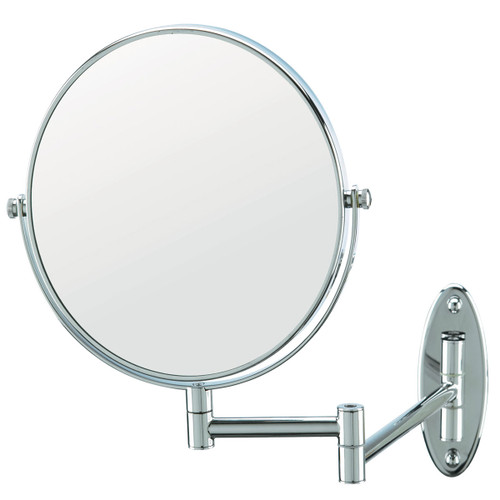 Conair®  Two-Sided Wall Mount Mirror, Chrome