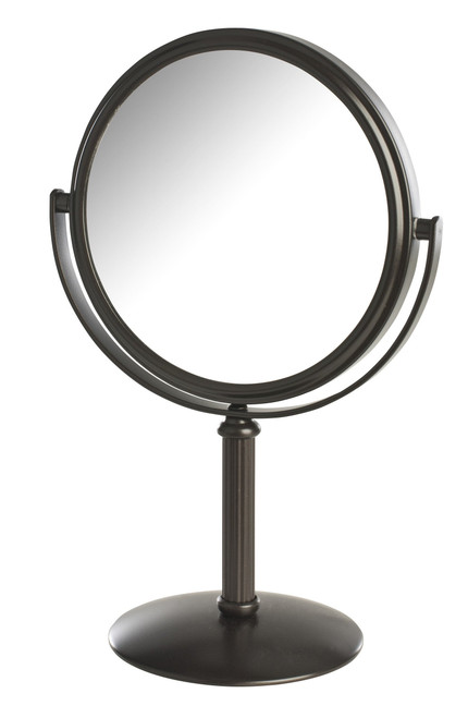 Jerdon 5.5" 5X-1X Table Top Mirror, Height 9.75", Bronze