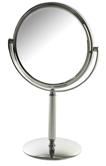 Jerdon 5.5" 5X-1X Table Top Mirror, Height 9.75", Chrome