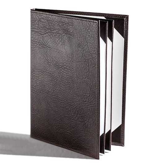 Super-Premium Menu Cover, Faux Leather, Multiple Sizes