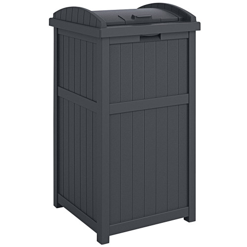 Suncast Trash Hideaway Refuse Container, Cyberspace Wicker