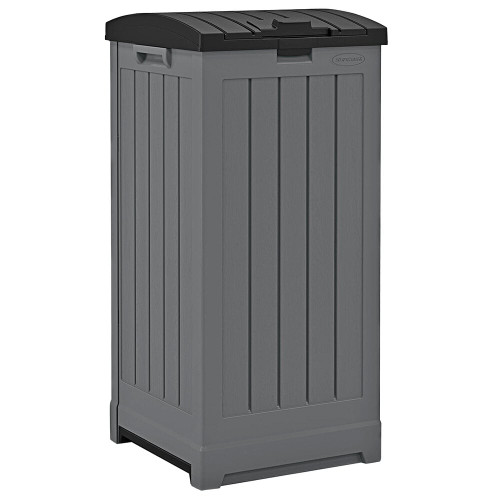 Suncast Trash Hideaway® Refuse Container, Peppercorn