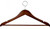 17" Cherry Anti-Theft Wood Suit Hanger W/ Suit Bar & Notches