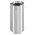Funnel Top 12 Gal Waste Receptacle Satin Aluminum