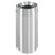 Funnel Top 16 Gal Waste Receptacle Satin Aluminum