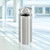 Canopy Top 12 Gal Waste Receptacle Satin Aluminum