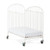 Compact Pinnacle™ Folding Steel Crib, White