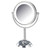 Jerdon 8.5", 8X-1X LED Lighted Table Top Mirror, Chrome, Height 16"