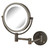 Jerdon 8.5", 8X-1X LED Lighted Wall Mirror, Extends 13.5", Bronze Finish,