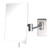 Jerdon 6.5" x 8.75" Rectangular Wall Mounted Mirror, Extends 14", Nickel Finish