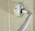60" Bright Stainless Steel Curved Shower Rod, Flanges Included