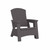 Suncast Adirondack Chair with Storage, Gray