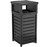 Suncast 30 Gallon Outdoor Decorative Metal Square Trash Can With 2-Way Lid