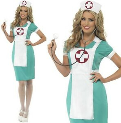 WOMAN/UNIFORMS/Scrub Nurse Costume, Green