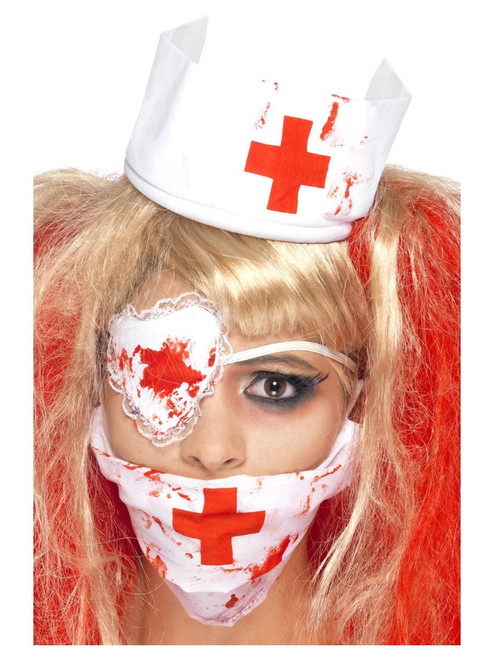 WOMAN/HALLOWEEN/Bloody Nurse Kit, White