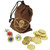ACCESSORIES/PROPS/PIRATE POUCH WITH COINS AND JEWELRY