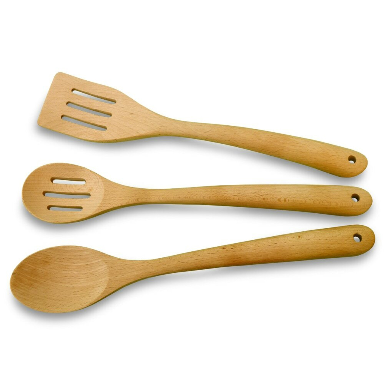 Wood Spatula and Cook Spoons Set