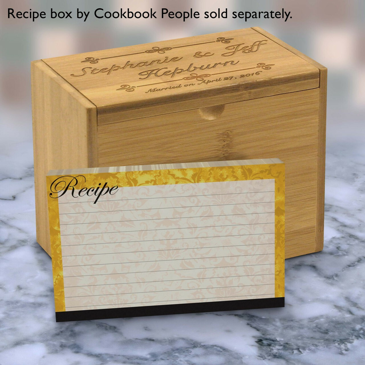 Cookbook People 4x6 Velvet Tabbed Recipe Card Dividers