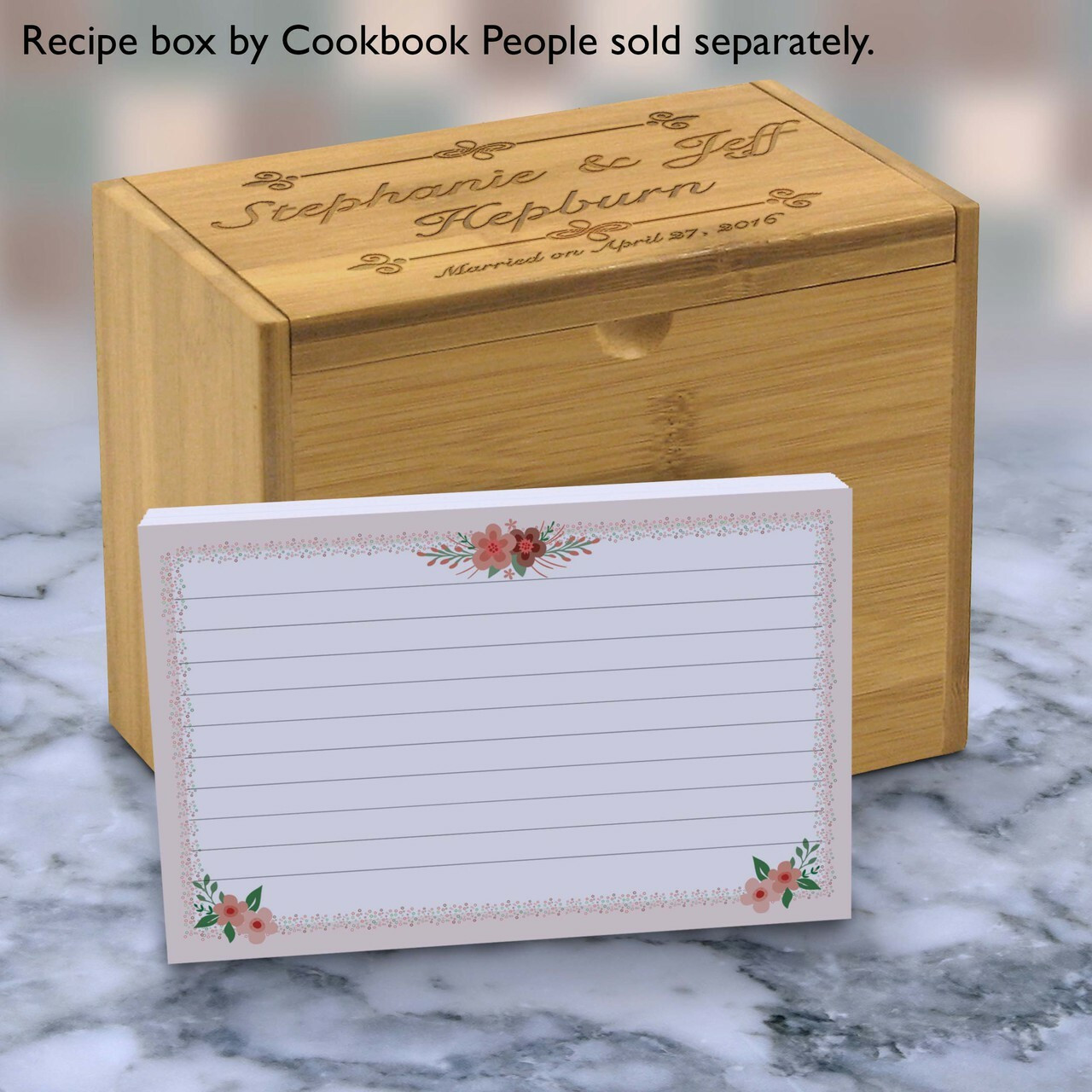 Recipe Cards 4x6double Sided Flower Style Blank Recipe - Temu