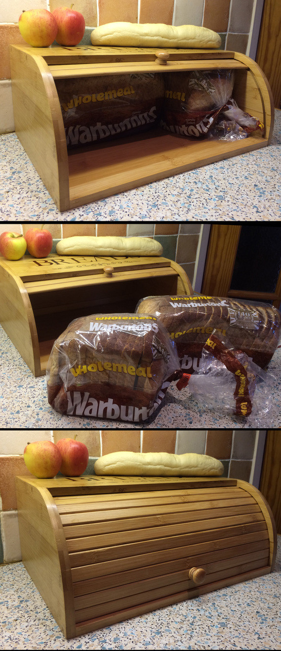 Rolltop Breadbox Bamboo - Thumbnail 5