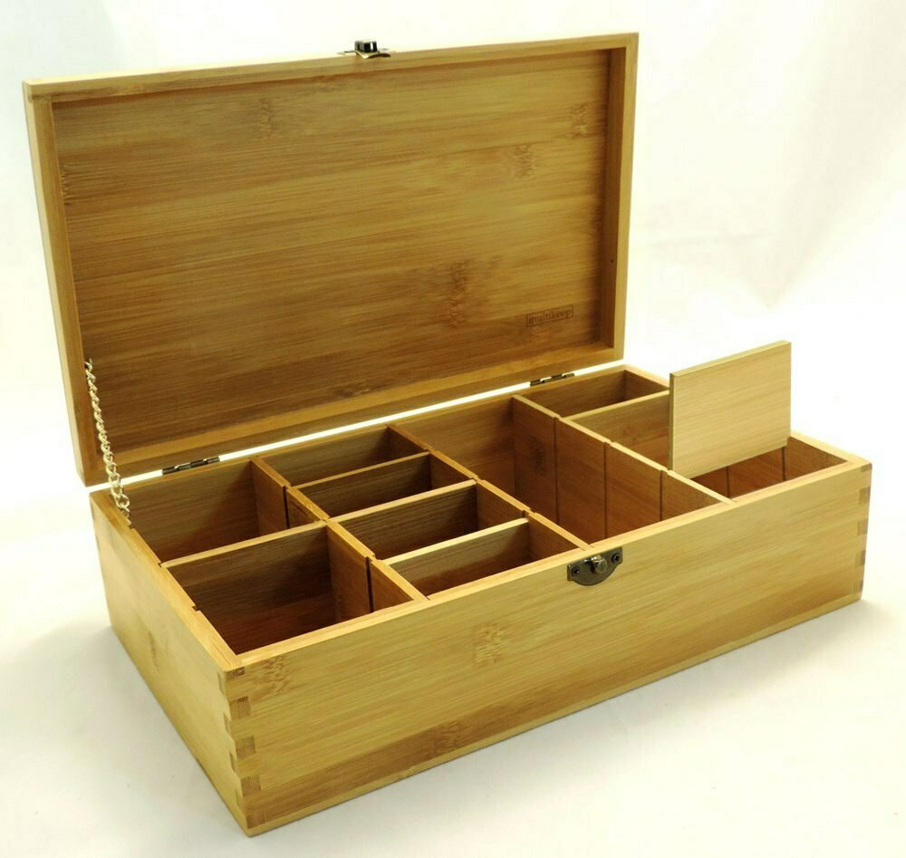 Chocolate Box Chocolate Multikeep Box Adjustable Bamboo Wood