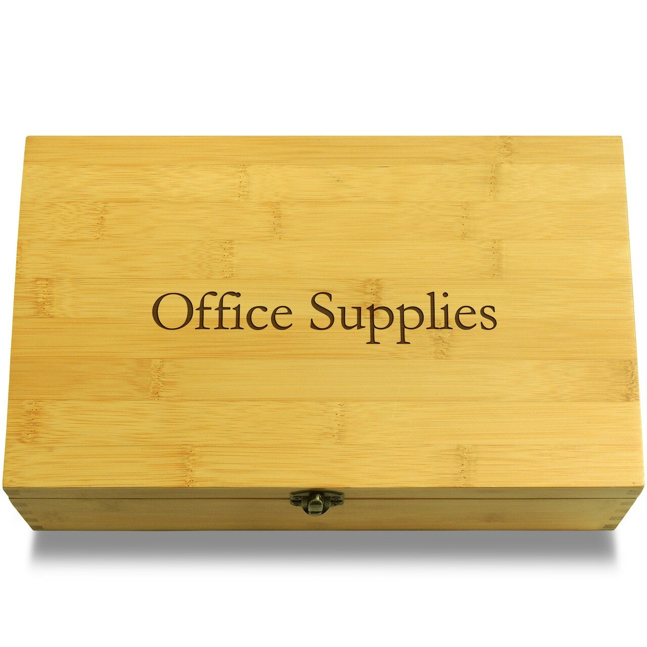 Office/School Supplies Desk Supplies Multikeep Box Adjustable Bamboo Wood  Organizer - Buy Online