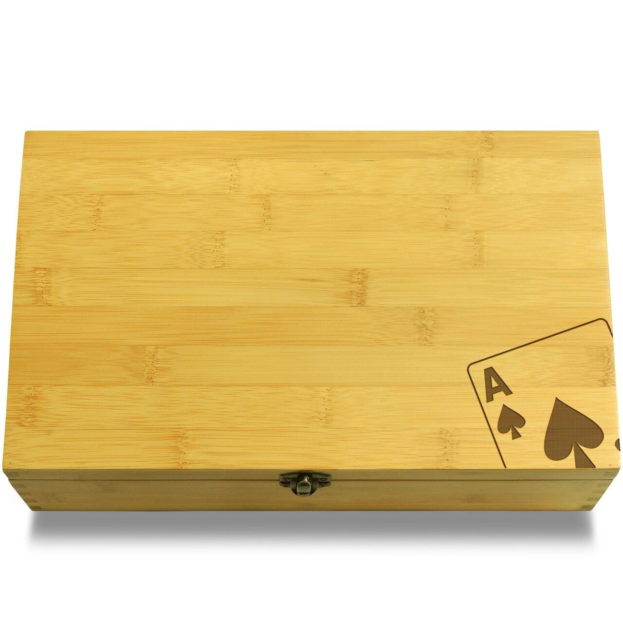 Asami Matsuo 　箱32B Angled Ace Gambling Multikeep Box Adjustable Bamboo Wood Organizer