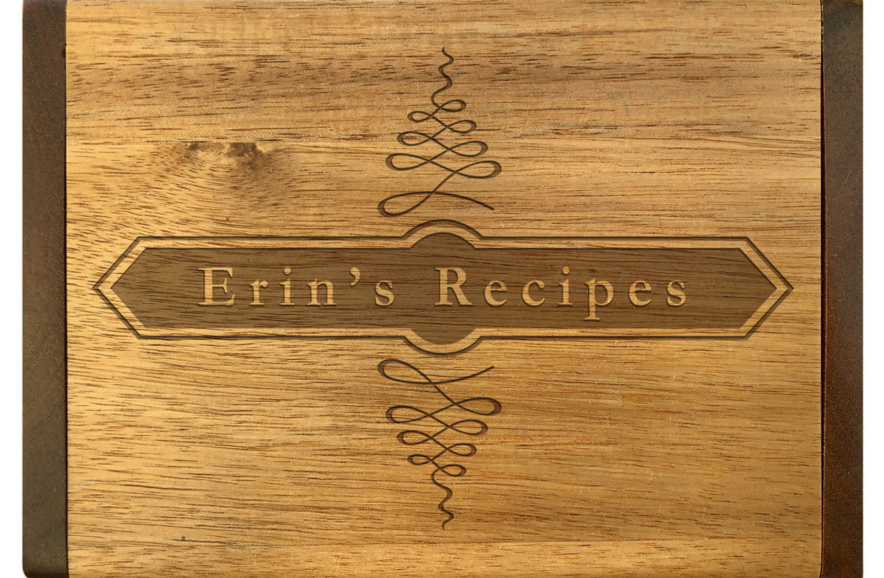 Cookbook People Wood Recipe Card Dividers 4x6 with Tabs