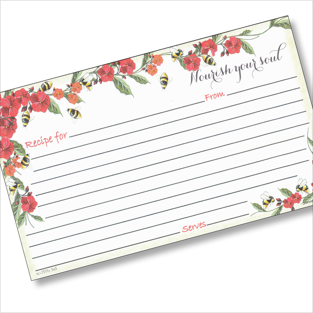 3x5 Recipe Cards, Card Protectors and Dividers