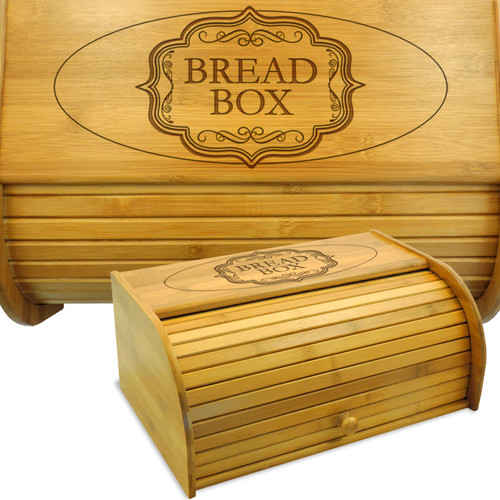 Centerpiece Wood Bread Box