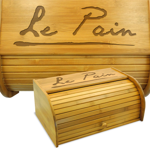 French Bread Box Bamboo Bread Bin