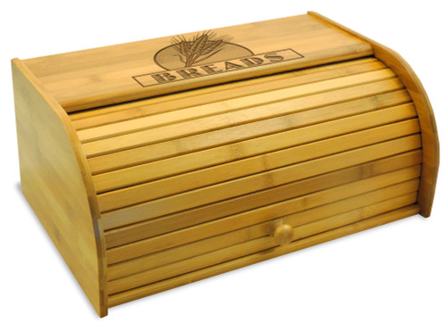 Wheat Grain Bamboo Breadbox