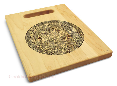 Aztec 9x12 Engraved Chopping Board Handle Maple Wood