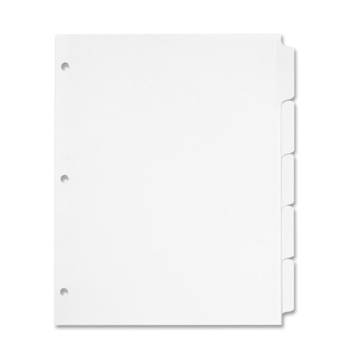 Half Page Cookbook Tab Dividers - 5 ea