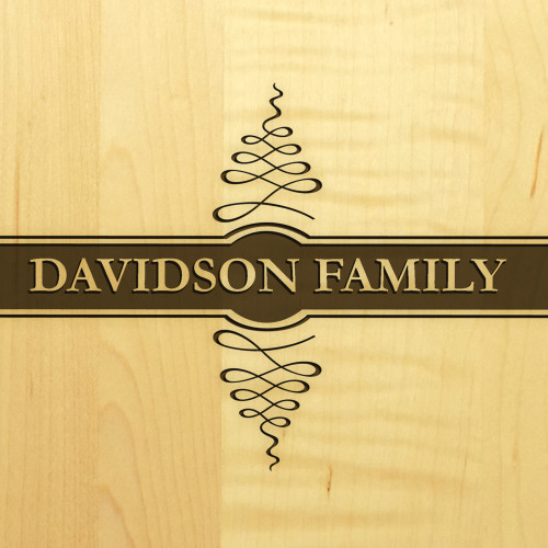 Apothecary 10x16 Handled Personalized Cutting Board