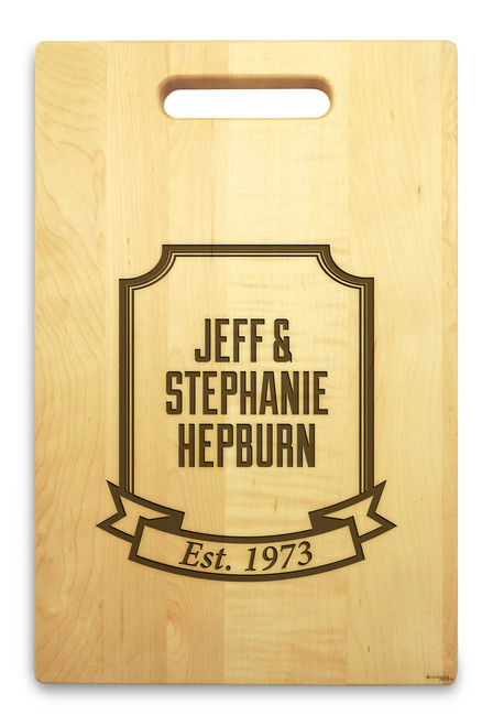Banner Year 10x16 Handle Custom Cutting Board - View 3