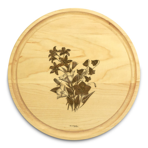 Bellflower 10in Circular Cutting Board Maple Made in USA - View 2