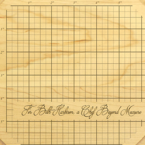 Beyond Measure 10in Round Maple Cutting Board with Juice Groove