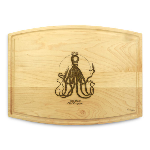 Choptipus 9x12 Grooved Engraved Cutting Board