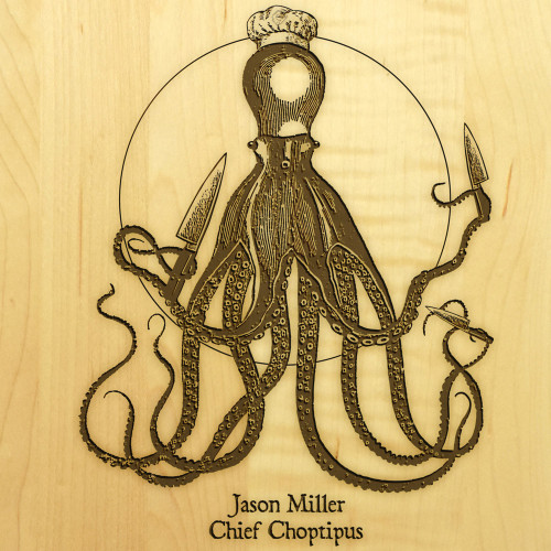 Choptipus 10x16 Handle Custom Cutting Board