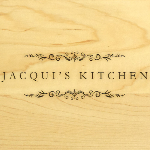 Classic Filigree 10in Round Engraved Cutting Board with Grooving