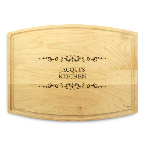 Classic Filigree 9x12 Grooved Maple Cutting Board