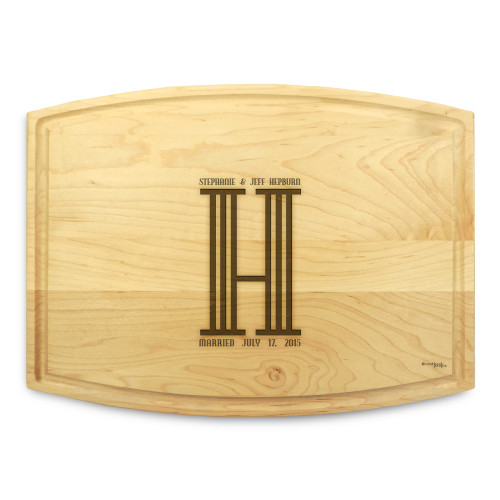 Columns 9x12 Grooved Custom Cutting Board