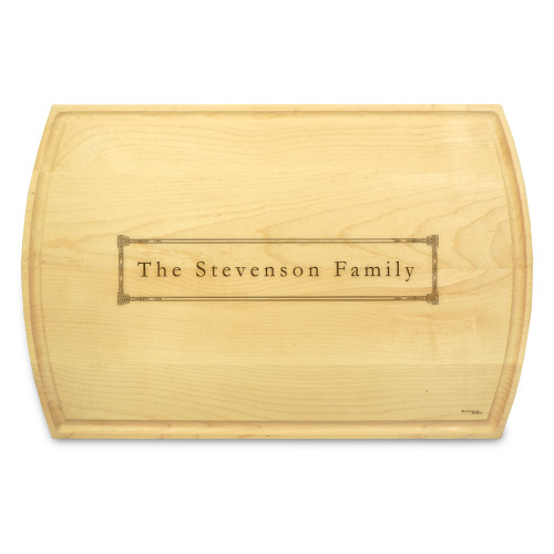 Corinthian 10x16 Grooved Engraved Cutting Board